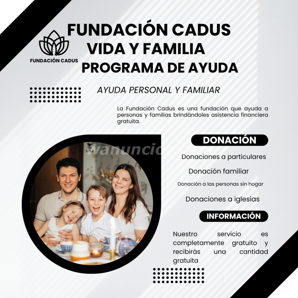 Anuncio importante: Asistencia financiera no reembolsable
