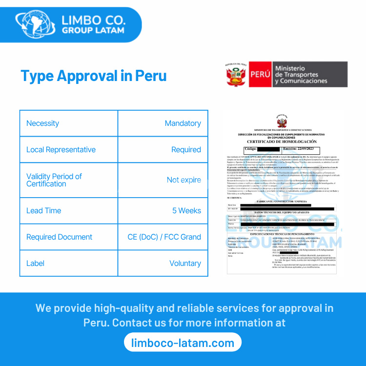 Aprobación de certificados en Peru (Limbo Corporation)