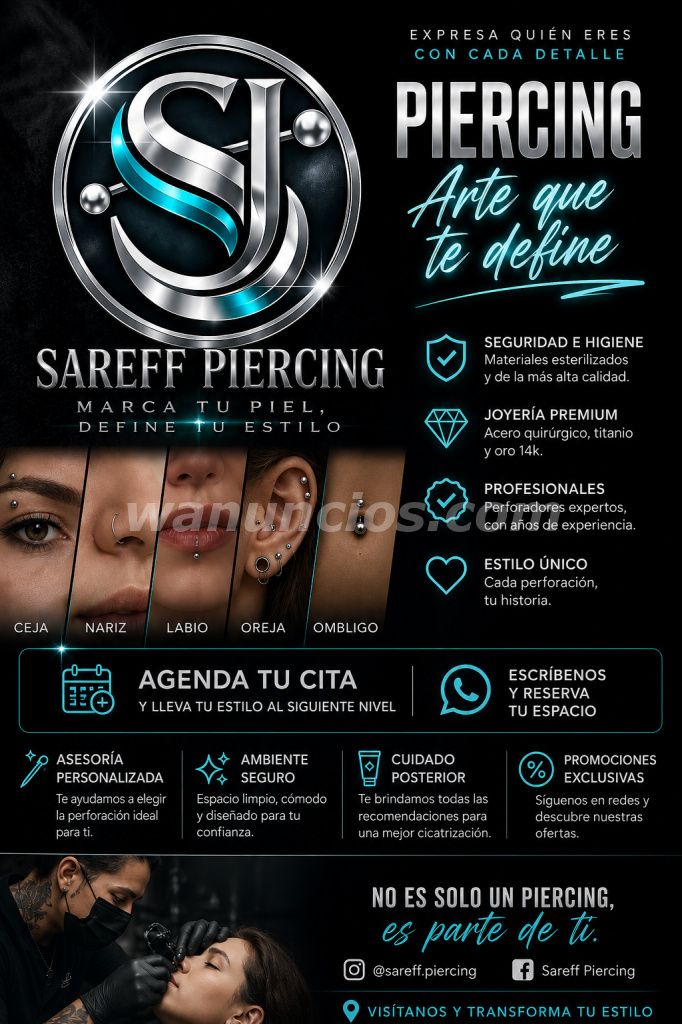 Me quiero hacer unas perforaciones en los pezones, soy mujer (Managua)