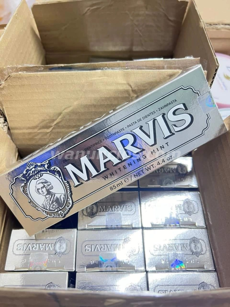 Pasta de dientes Marvis para fumadores, blanqueadora, menta, 4.4 oz
