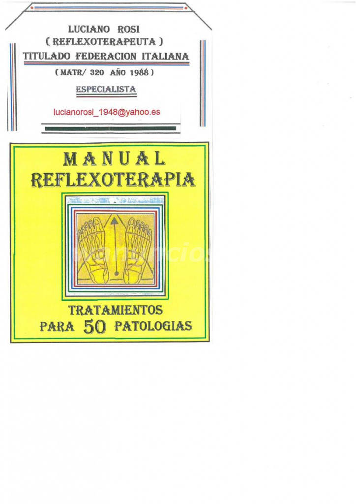 Reflexoterapia - 50 Patologias - (liquidacion unidades) (españa) 2