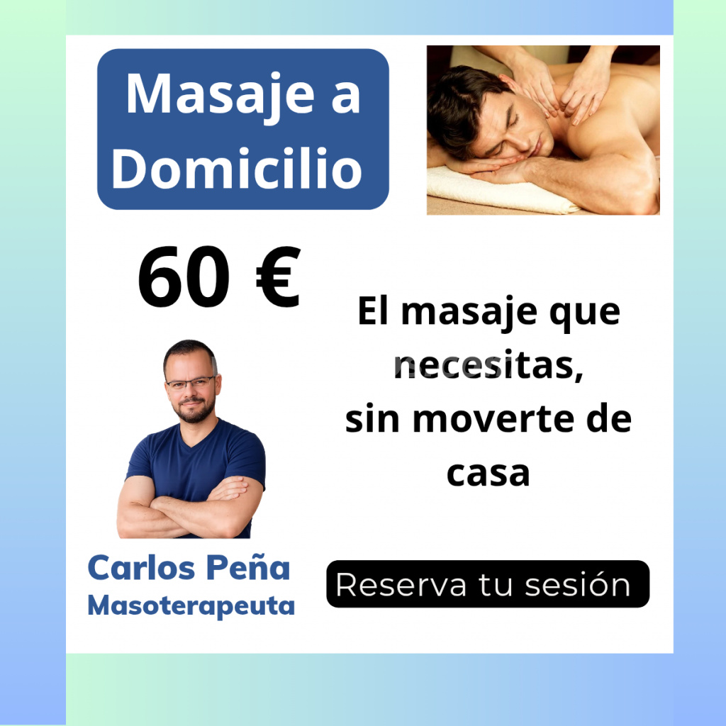 Masaje a domicilio en Madrid. Masaje Relajante. (Madrid)