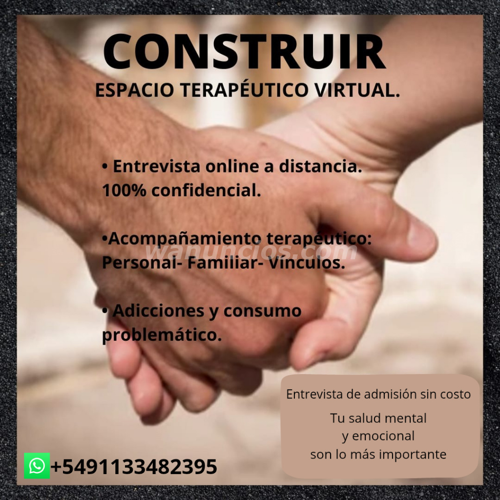 Terapia online de recuperación a distancia.