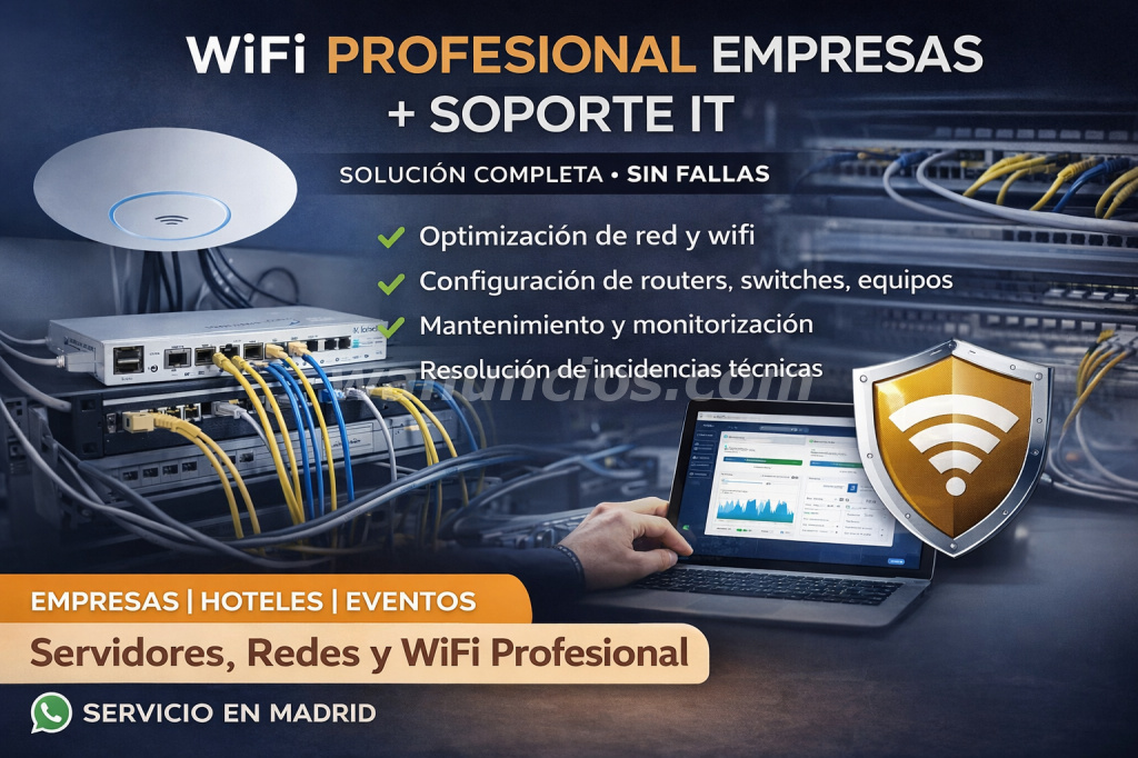 Soluciones profesionales de WiFi, redes, servidores y sistemas informáticos (Madrid) 2