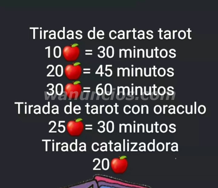 Lectura de cartas de tarot son economicos y te puedo ayudar a resolver dudas