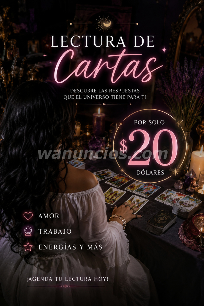Lectura de Cartas, amarres de amor, limpiezas para tumbar brujería y mucho más (Juan Diaz)
