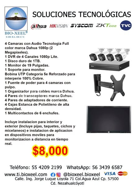 Instalación de camaras de videovigilancia