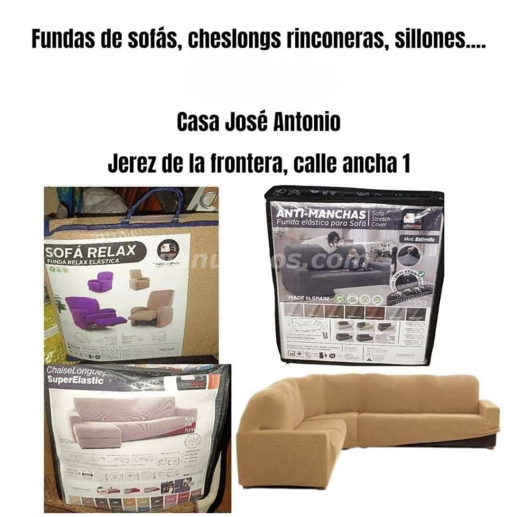 Fundas y forros de sofas en casa José Antonio jerez de la frontera (Calle ancha jerez fra)