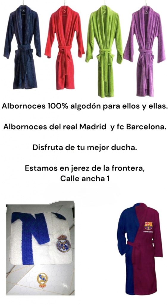 Albornoces colores y equipos de fútbol jerez de la frontera (Calle ancha jerez de la fra)