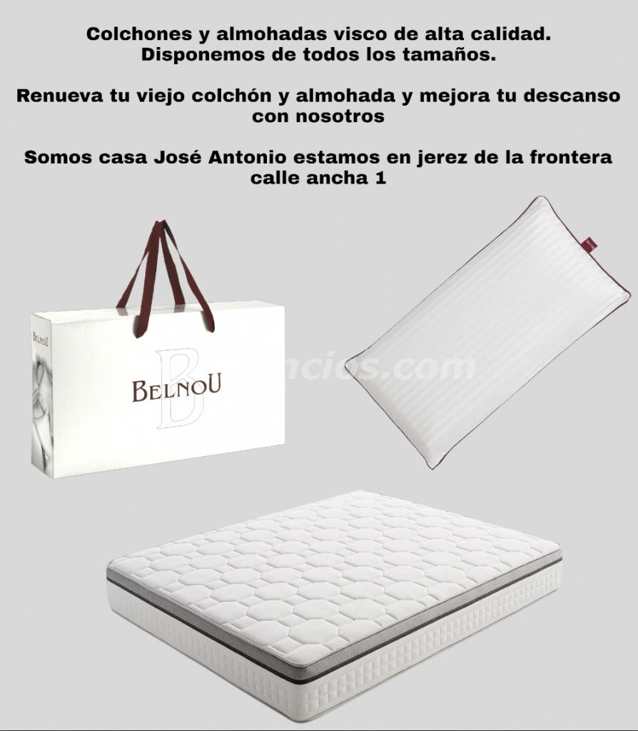 Colchones y almohadas visco en casa José Antonio jerez de la frontera (Calle ancha jerez de la fra)