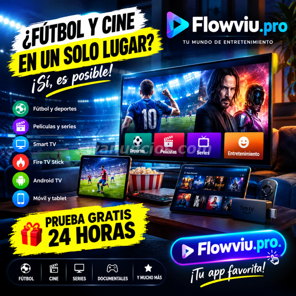 50 € - IPTV ESPAÑA FÚTBOL, DEPORTES Y ENTRETENIMIENTO ONLINE (España)