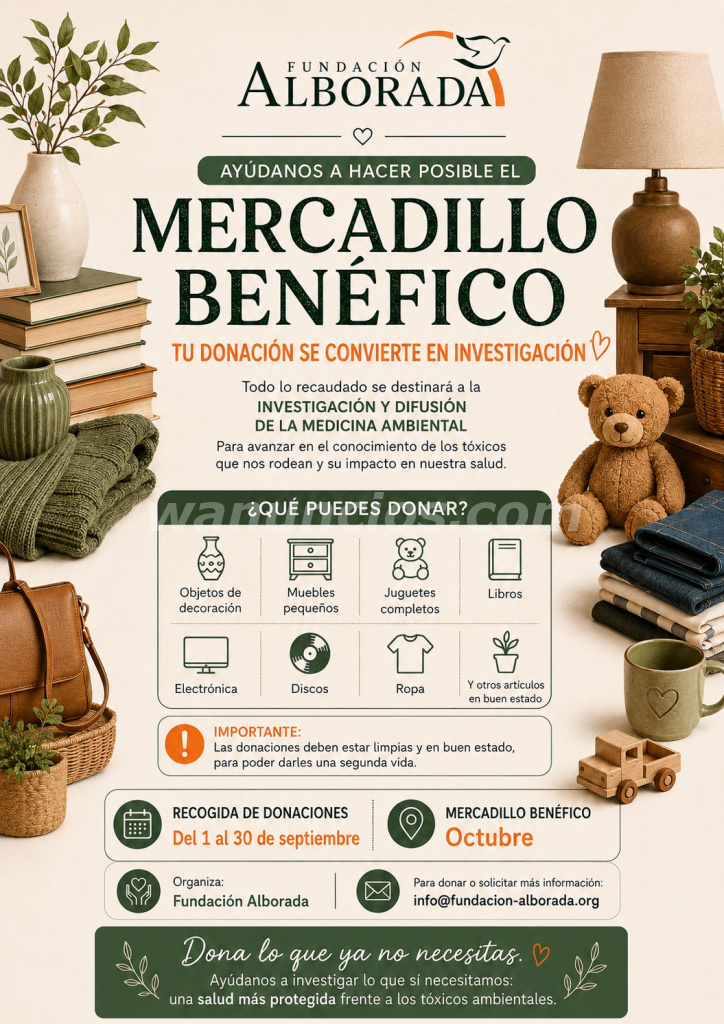 AYÚDANOS A HACERLO POSIBLE - MERCADILLO BENÉFICO (MADRID)